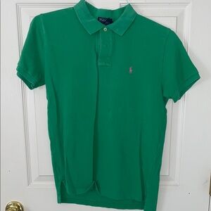 Polo Ralph Lauren Child Large Green Polo Shirt